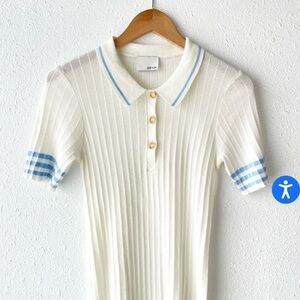 Greylin Bruna Knit Collared Top - Brand New with tags